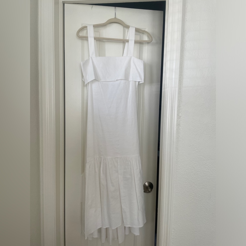 ALC tie back white midi